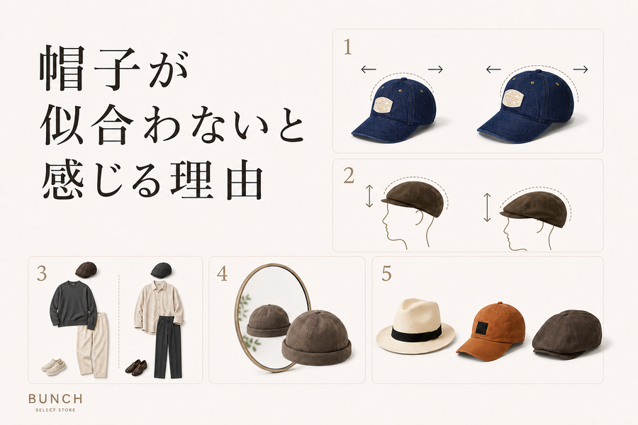 帽子が似合わないと感じる理由