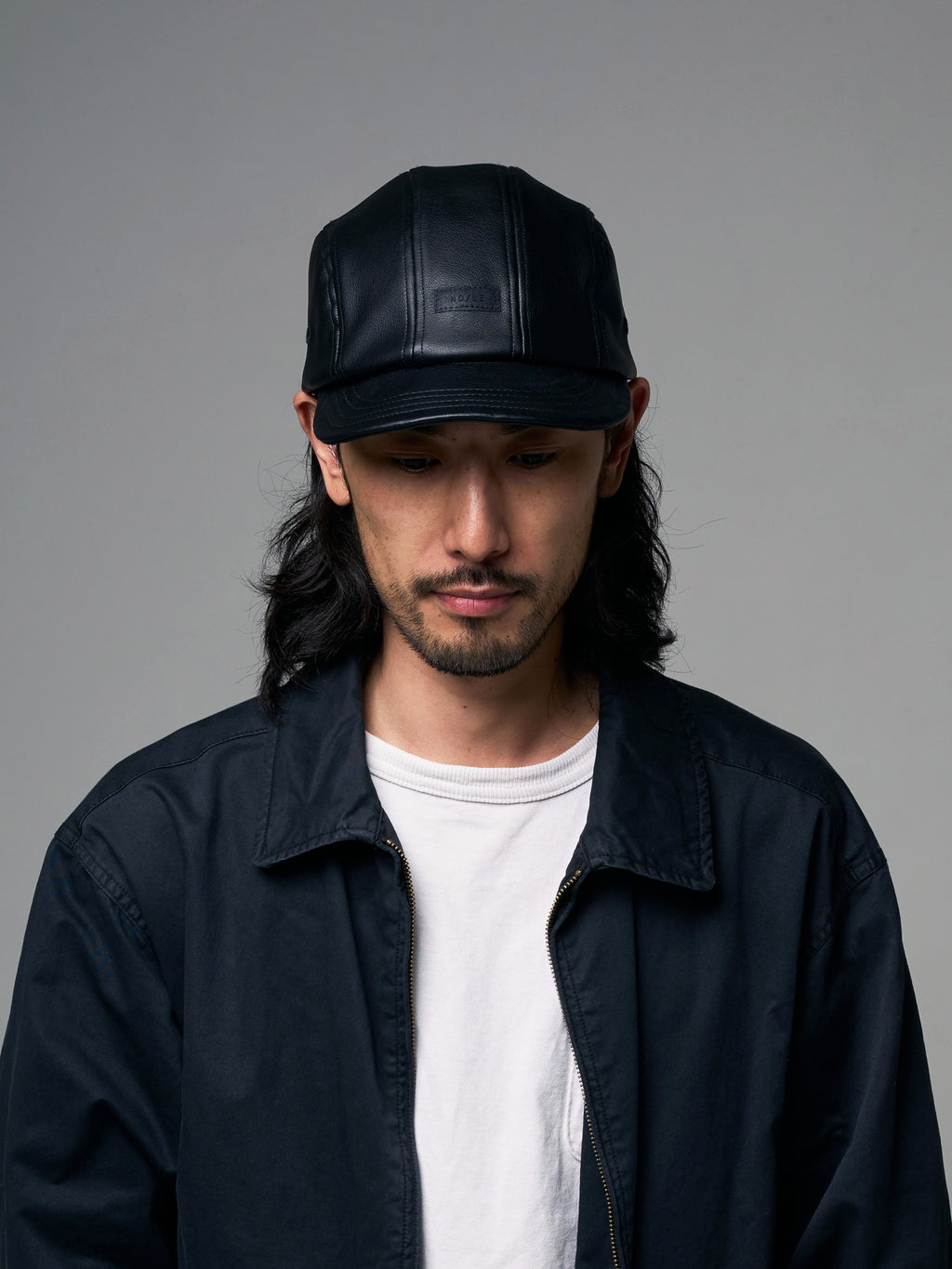 PU LEATHER JET UMPIRE CAP