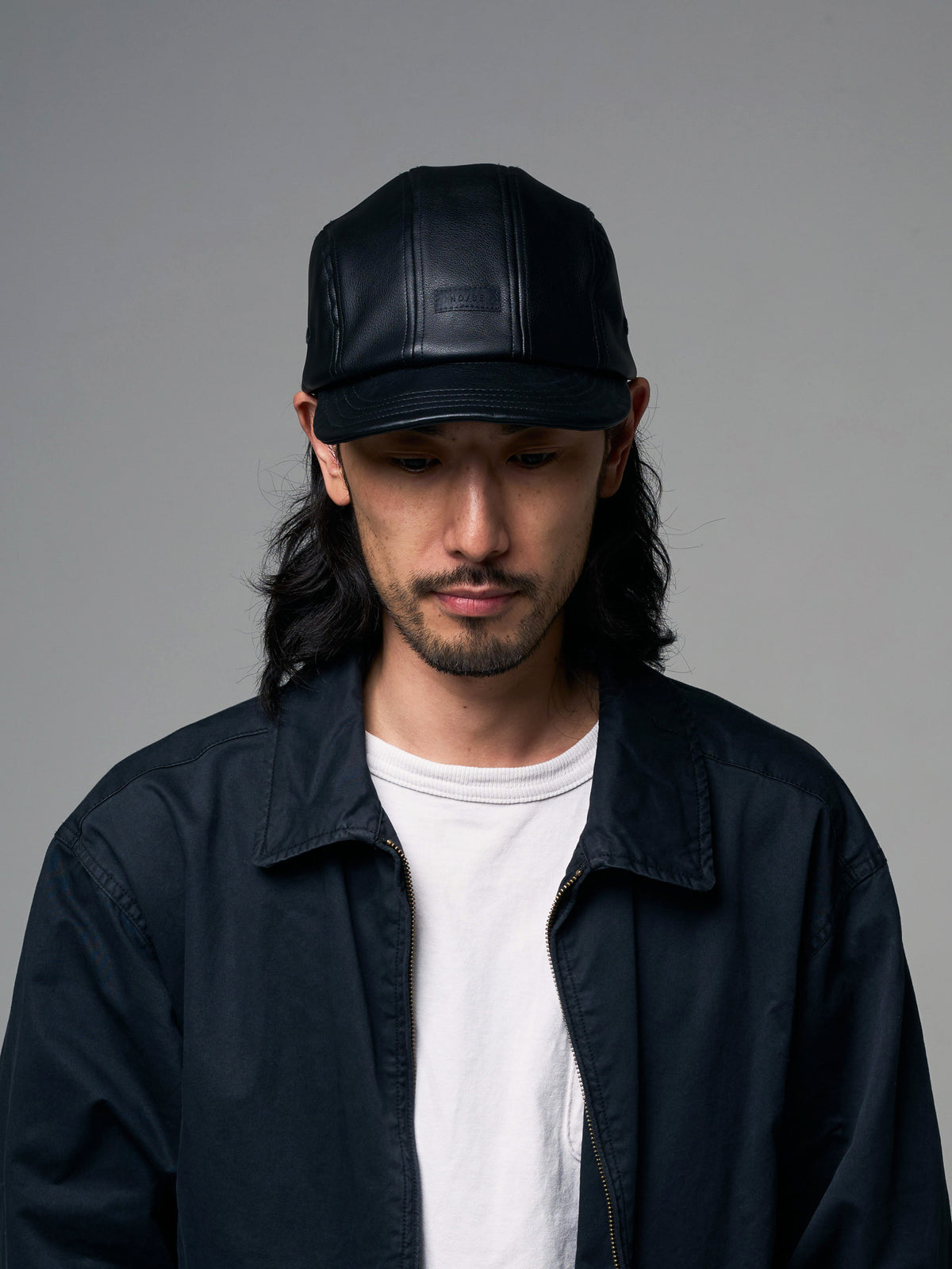 PU LEATHER JET UMPIRE CAP