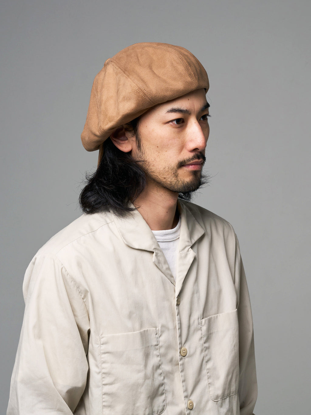 LONG BILL SUEDE CASQUETTE