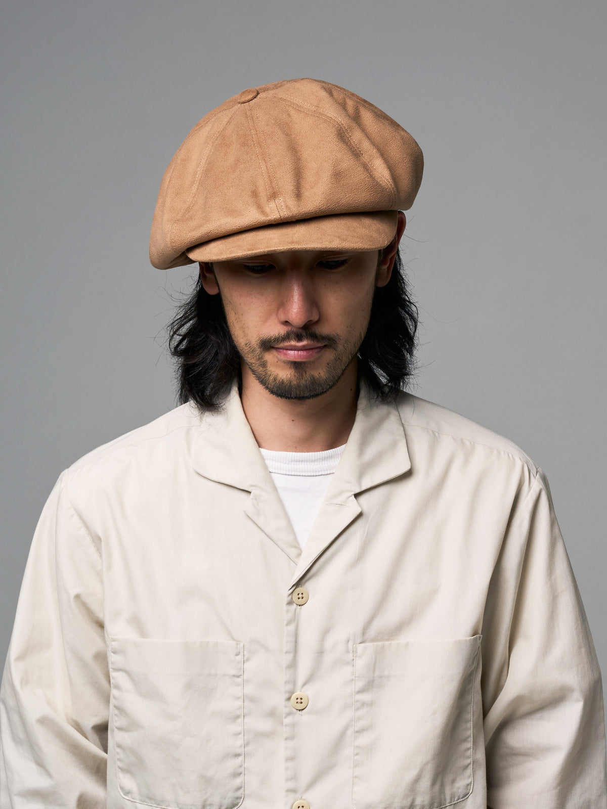 LONG BILL SUEDE CASQUETTE
