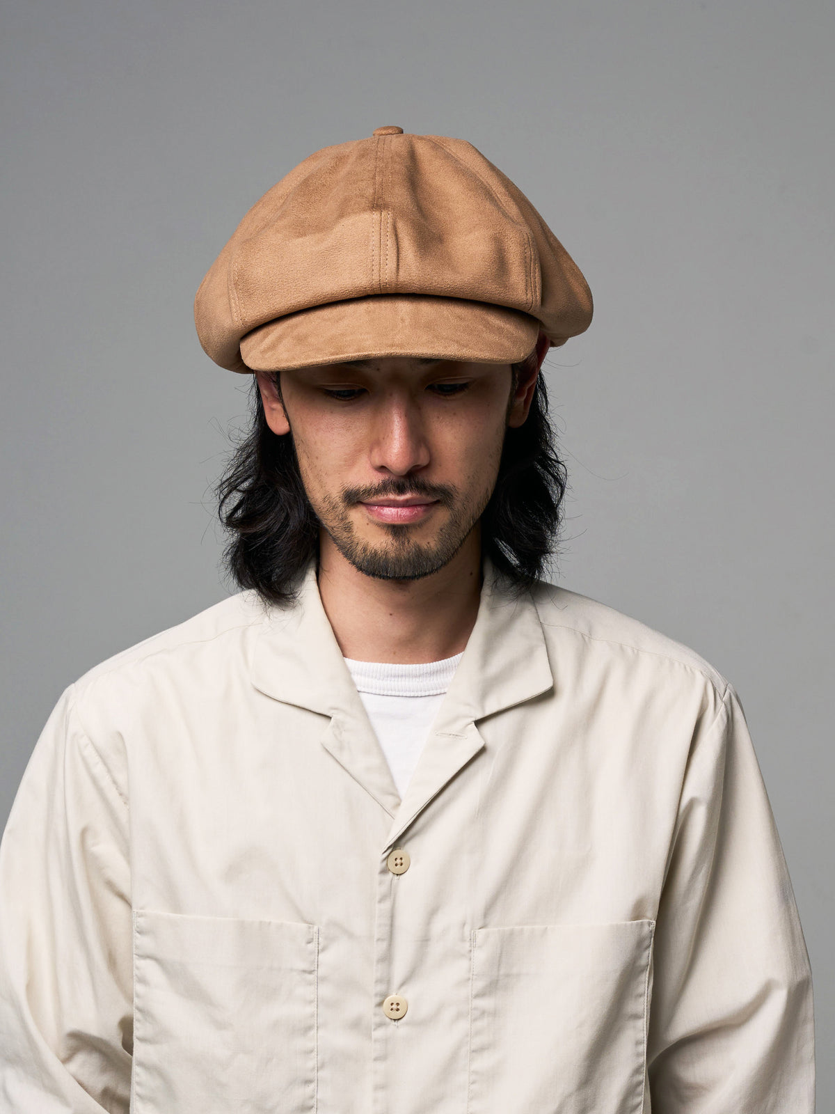 LONG BILL SUEDE CASQUETTE