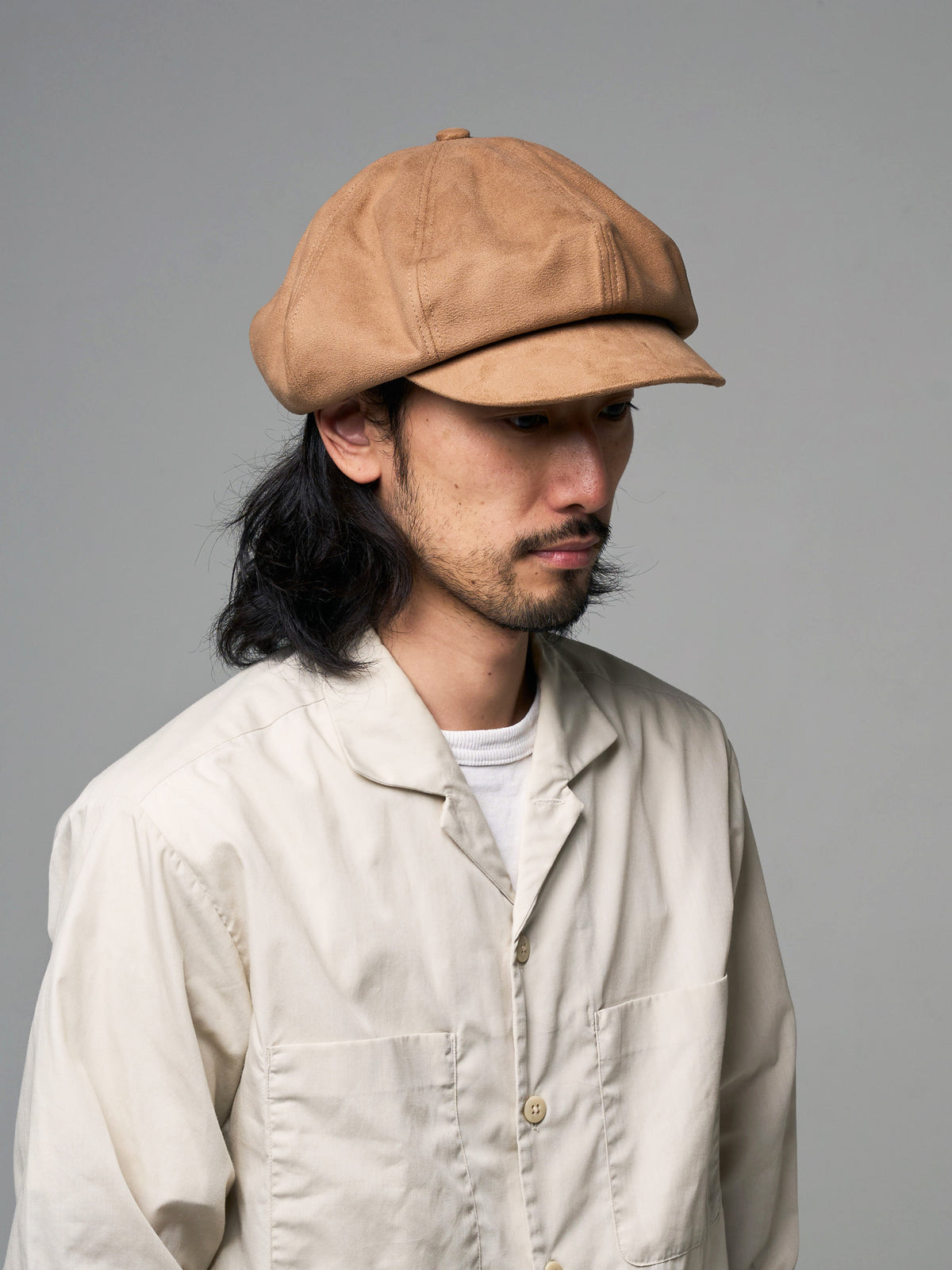 LONG BILL SUEDE CASQUETTE