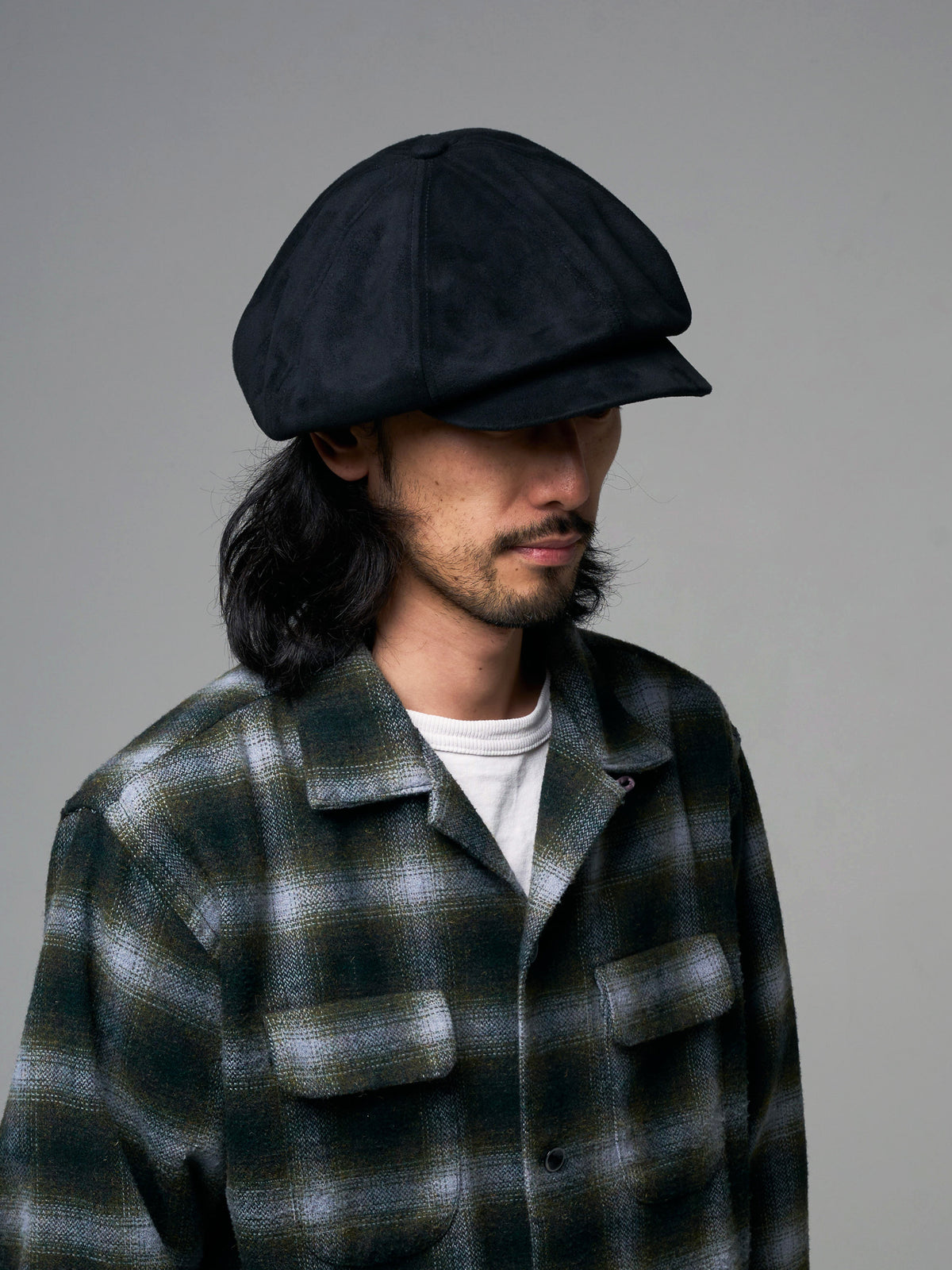 LONG BILL SUEDE CASQUETTE
