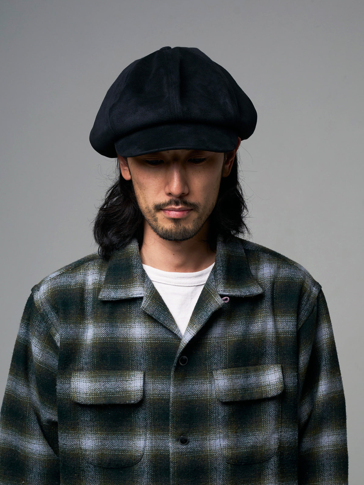 LONG BILL SUEDE CASQUETTE