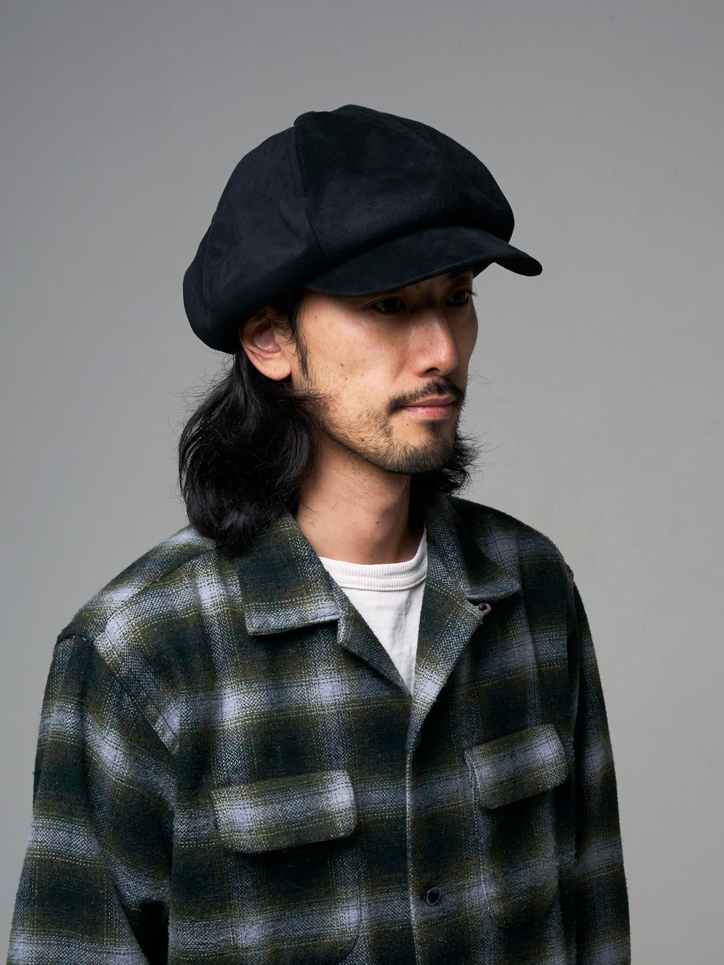 LONG BILL SUEDE CASQUETTE