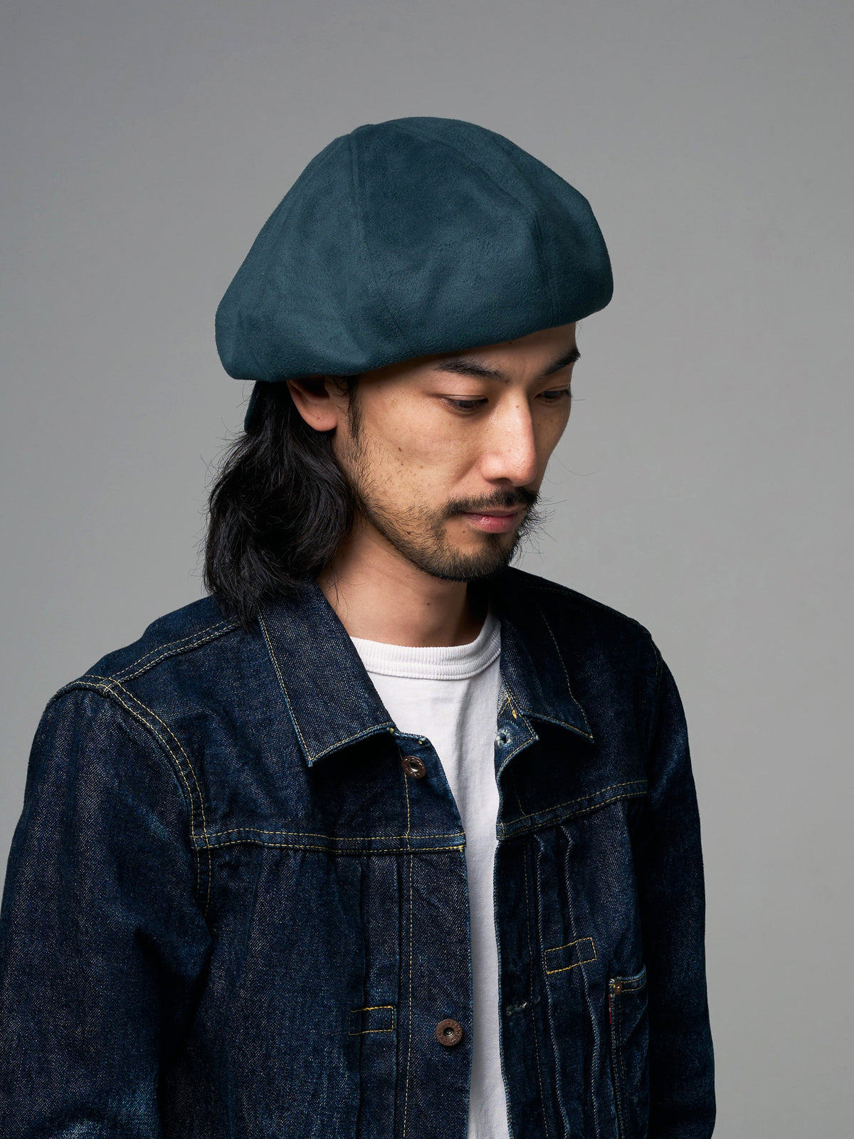 LONG BILL SUEDE CASQUETTE