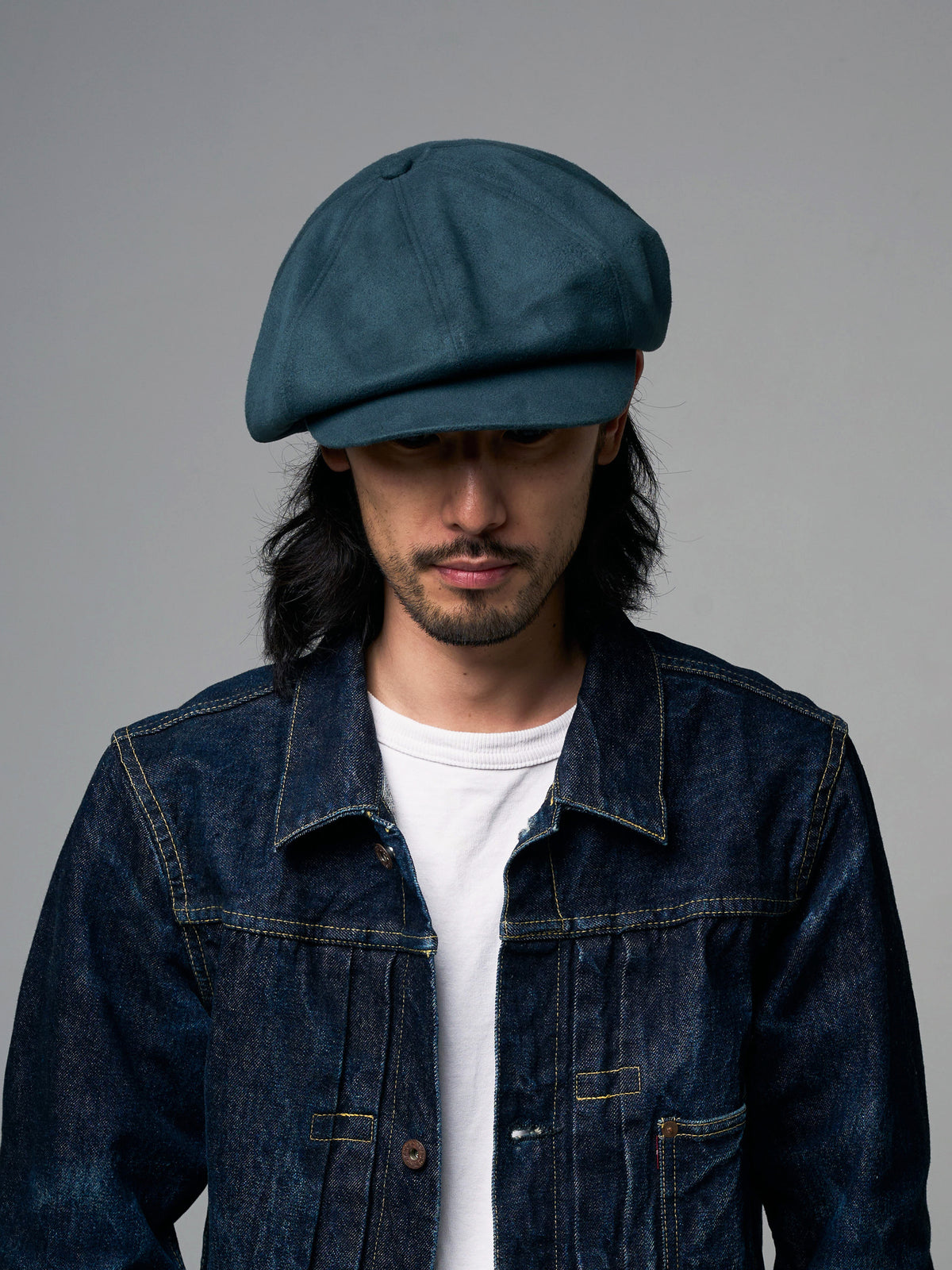 LONG BILL SUEDE CASQUETTE