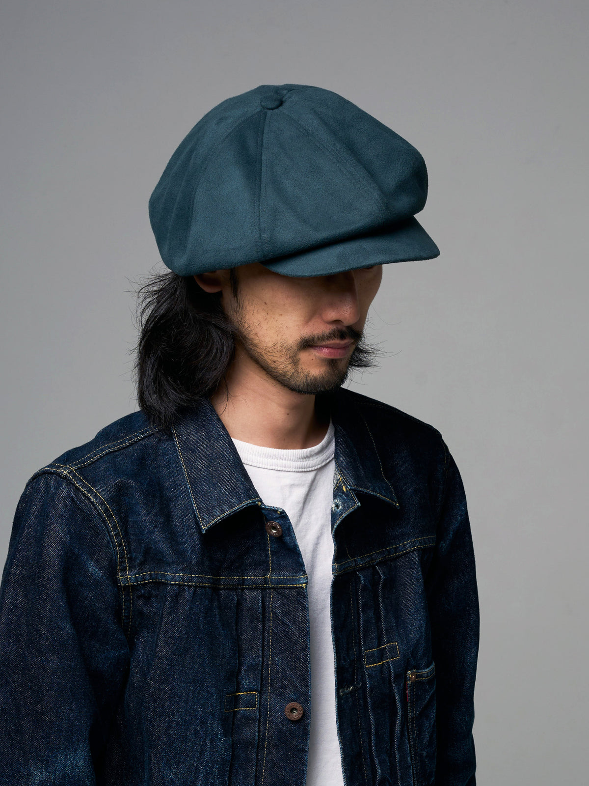 LONG BILL SUEDE CASQUETTE