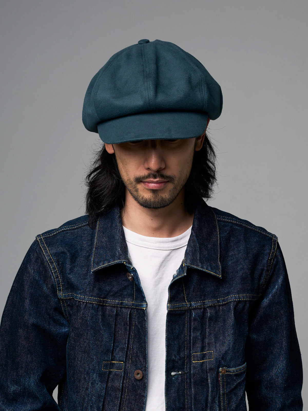 LONG BILL SUEDE CASQUETTE