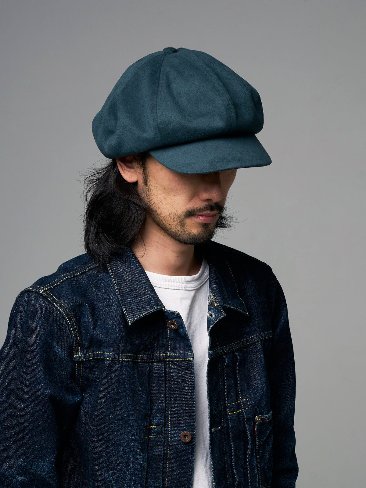 LONG BILL SUEDE CASQUETTE