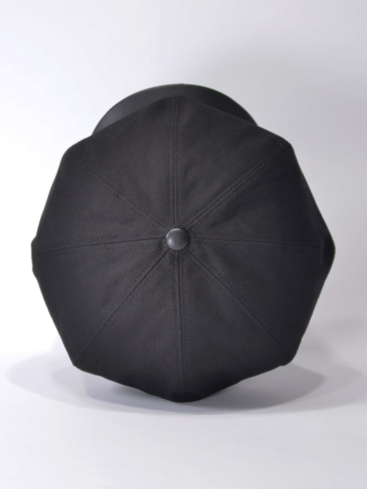 PU LEATHER & TWILL LONG BILL CASQUETTE