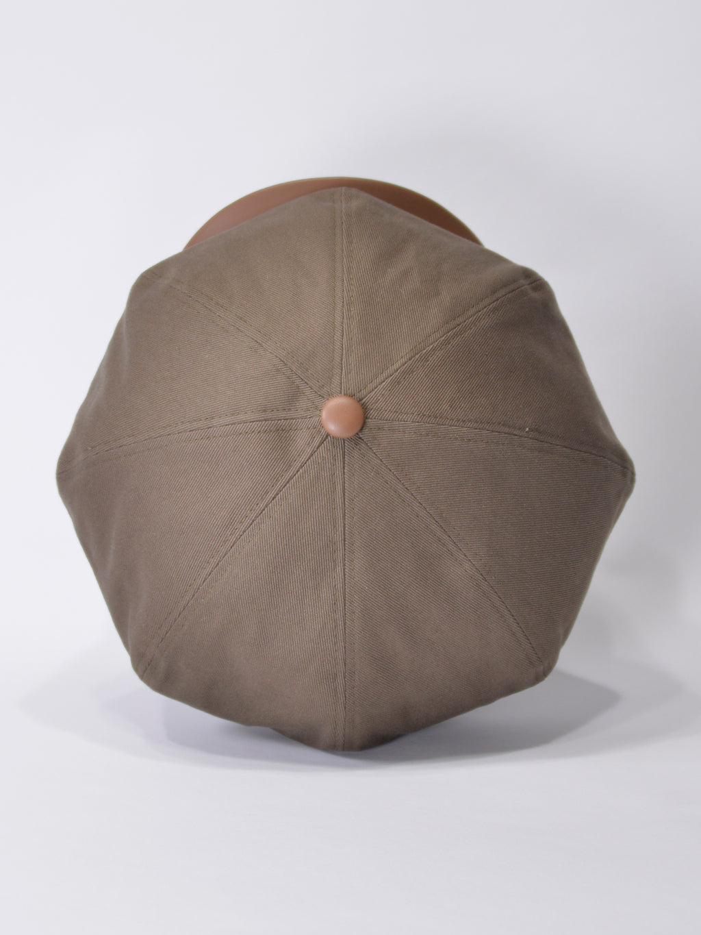 PU LEATHER & TWILL LONG BILL CASQUETTE