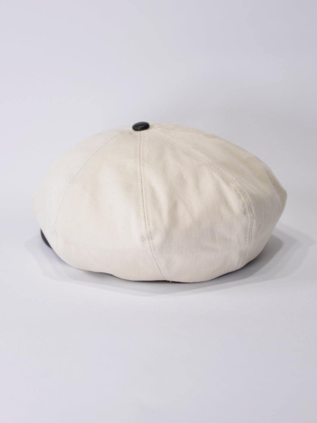 PU LEATHER & TWILL LONG BILL CASQUETTE