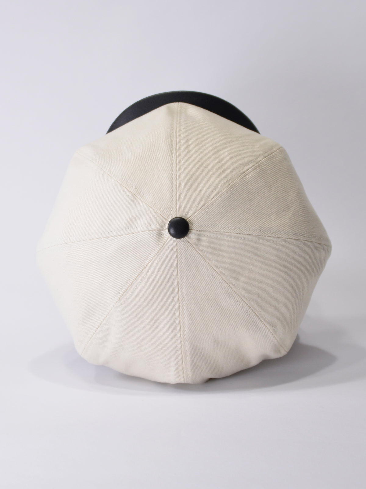 PU LEATHER & TWILL LONG BILL CASQUETTE