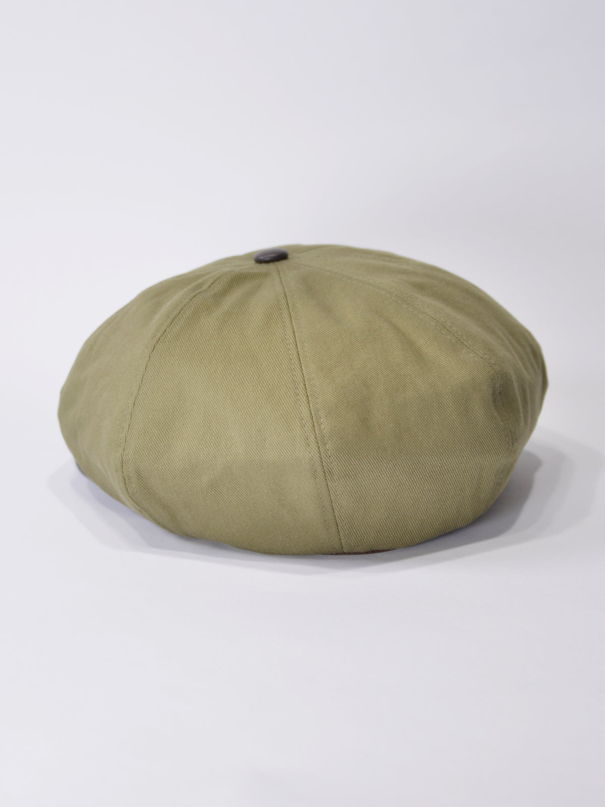 PU LEATHER & TWILL LONG BILL CASQUETTE