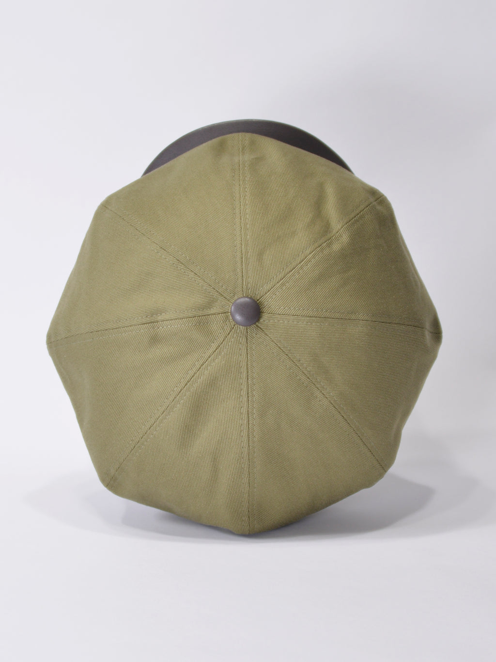 PU LEATHER & TWILL LONG BILL CASQUETTE