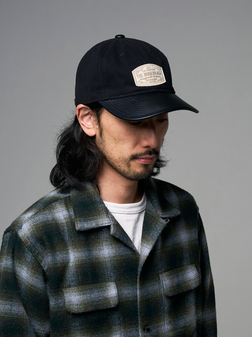 TWILL & PU MODERN AGE CAP