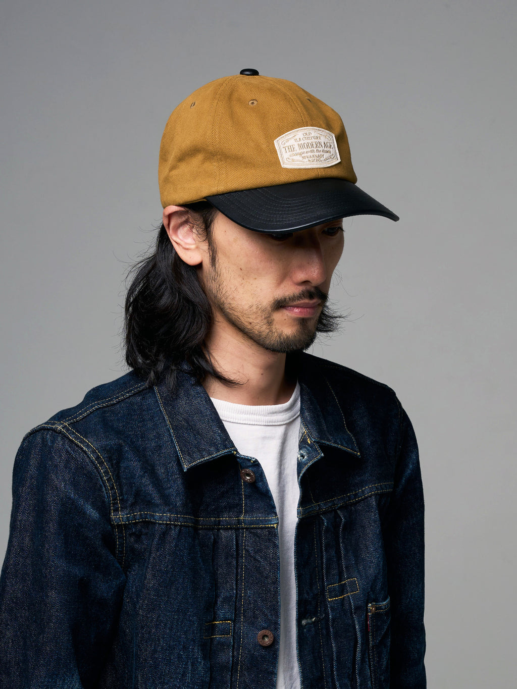 TWILL & PU MODERN AGE CAP