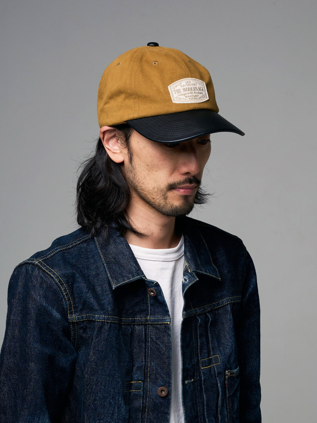 TWILL & PU MODERN AGE CAP