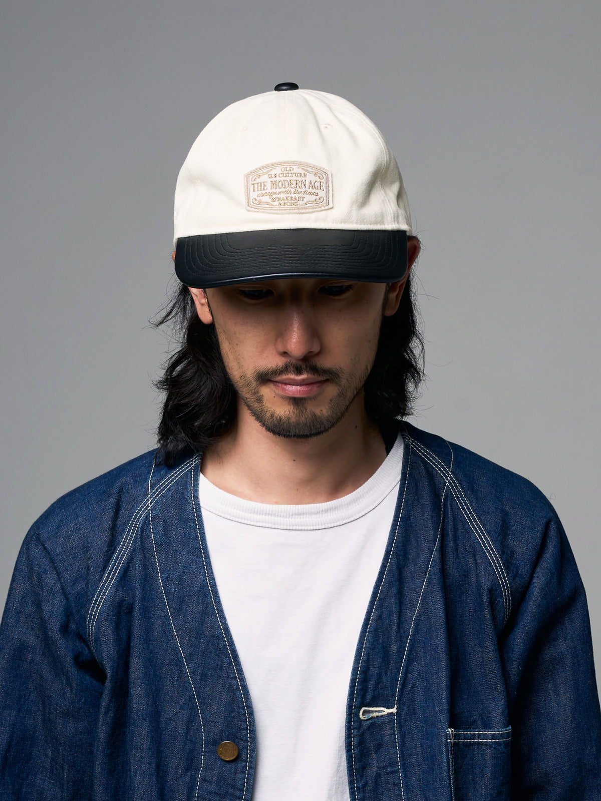 TWILL & PU MODERN AGE CAP