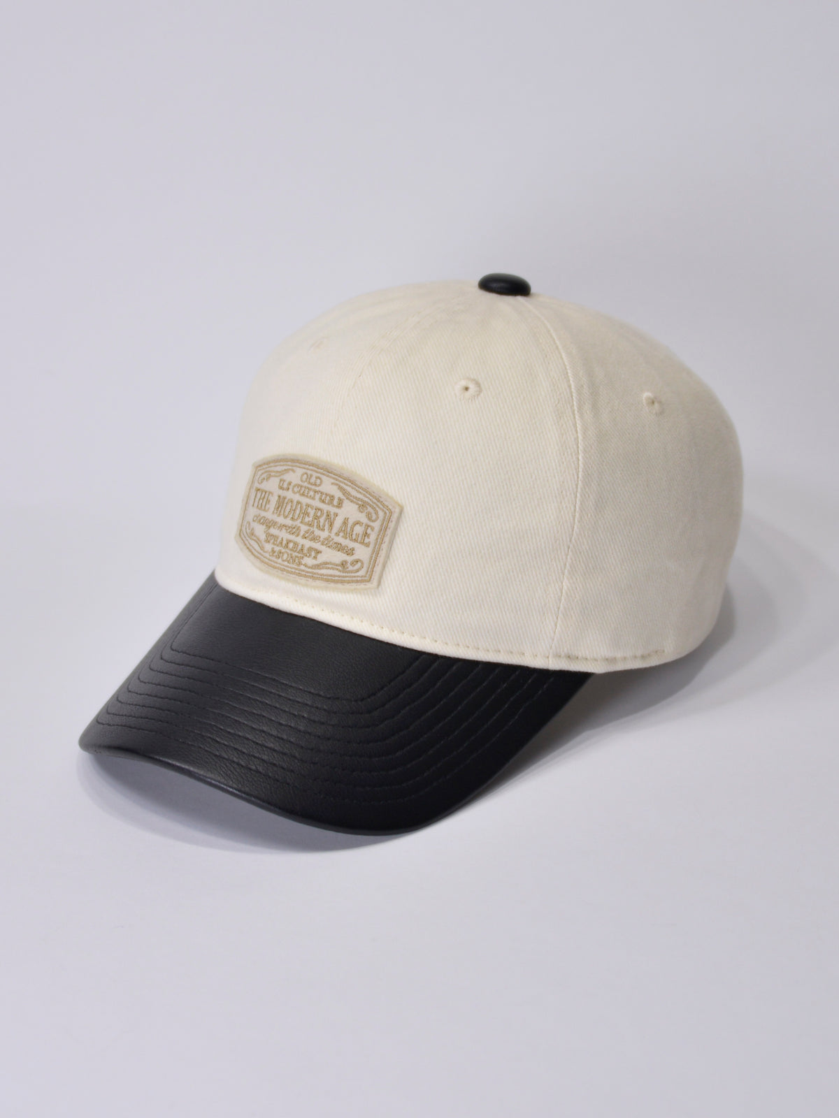 TWILL & PU MODERN AGE CAP