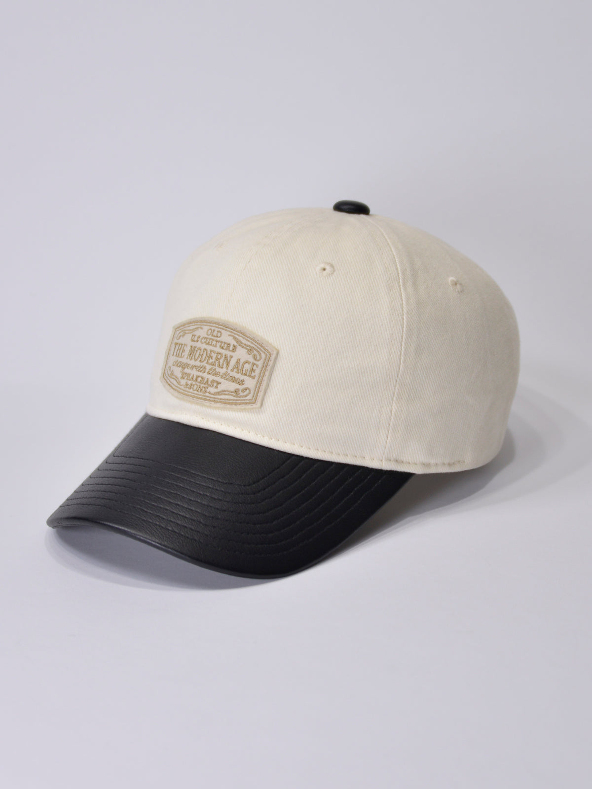 TWILL & PU MODERN AGE CAP