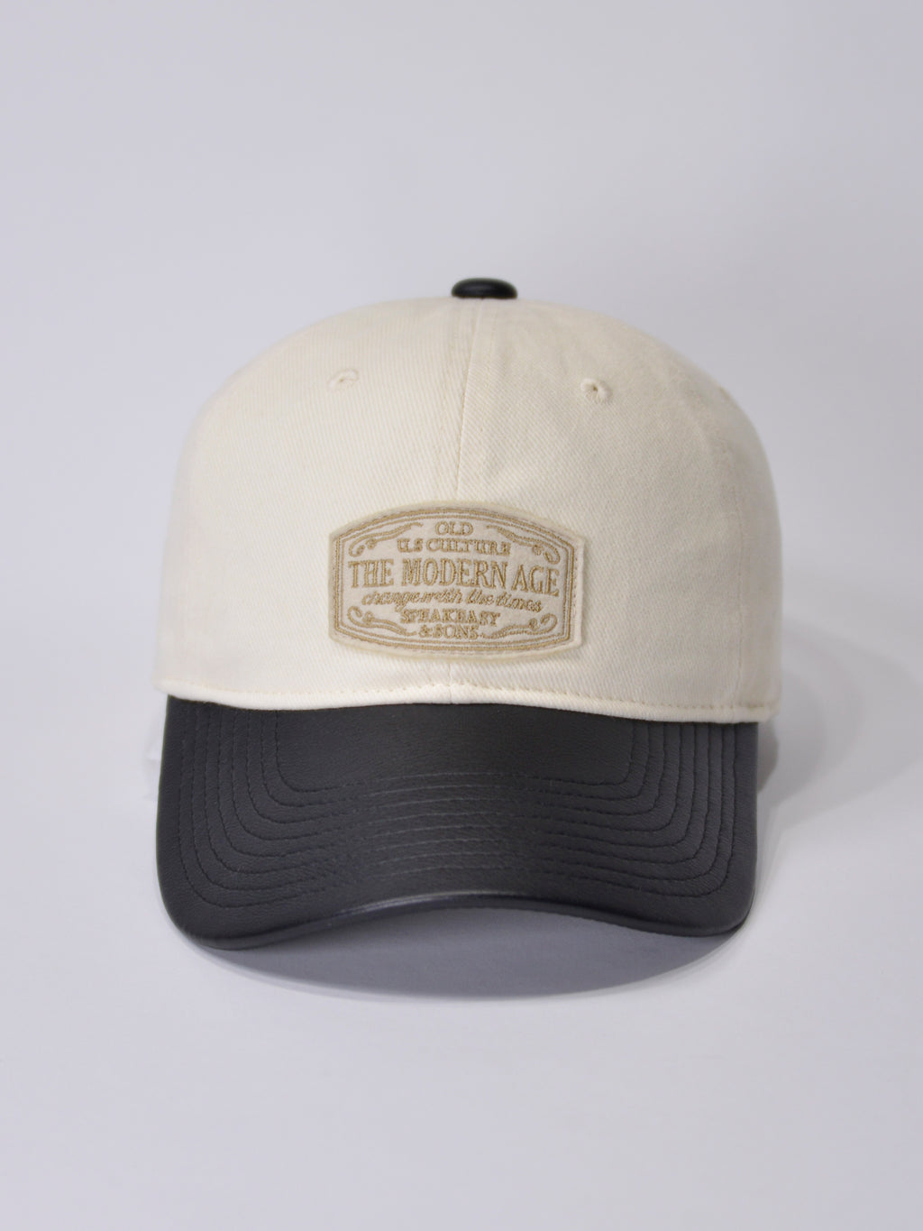 TWILL & PU MODERN AGE CAP