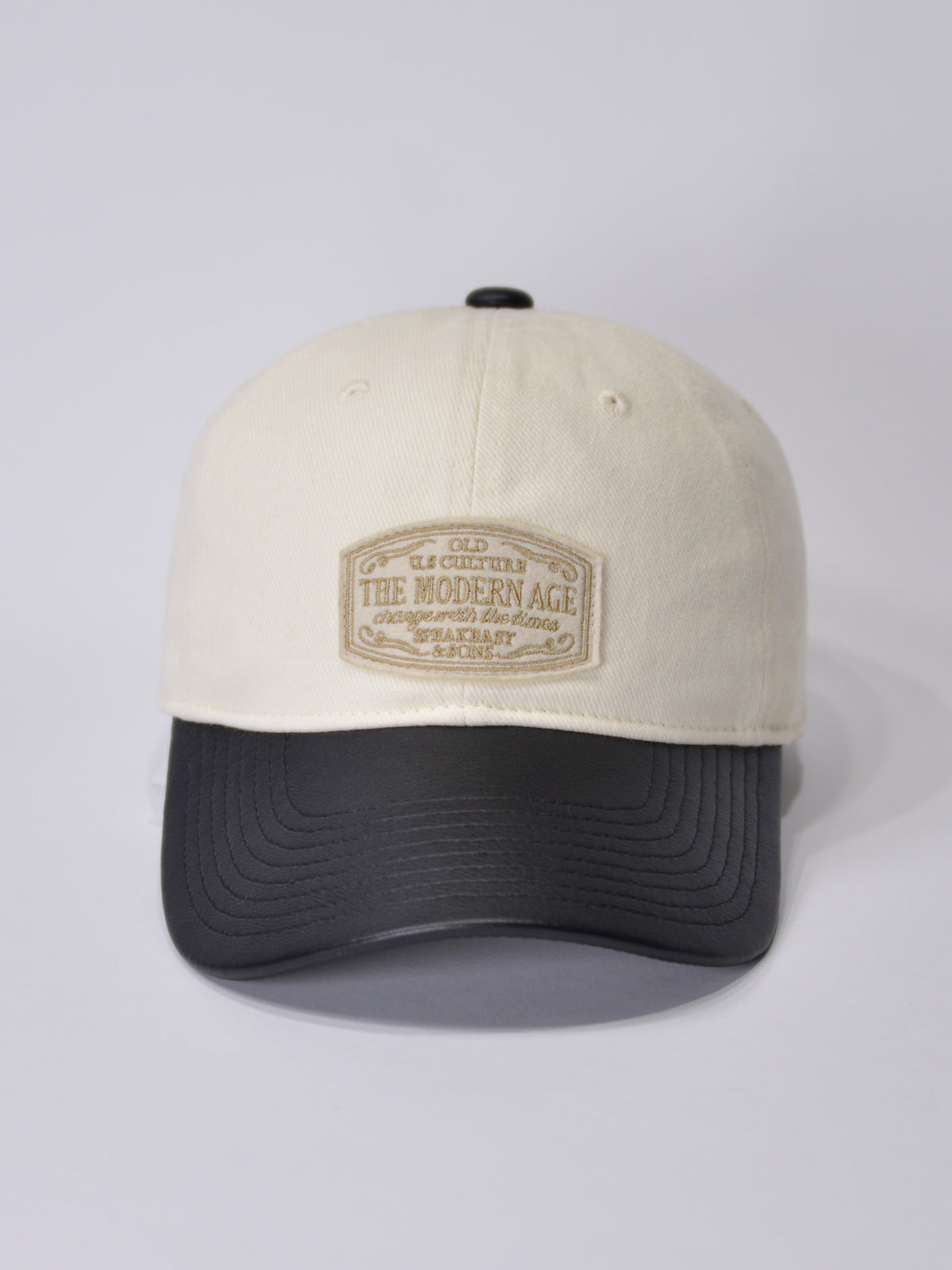 TWILL & PU MODERN AGE CAP