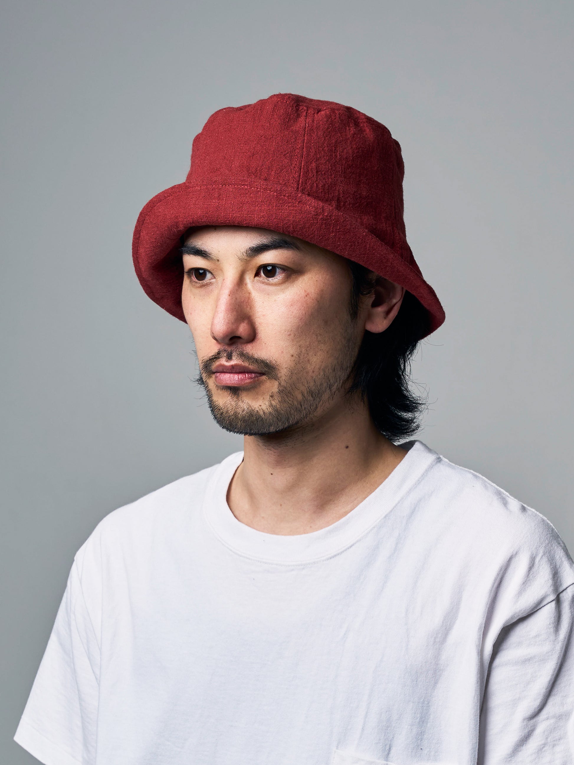 LINEN TULIP BUCKET HAT