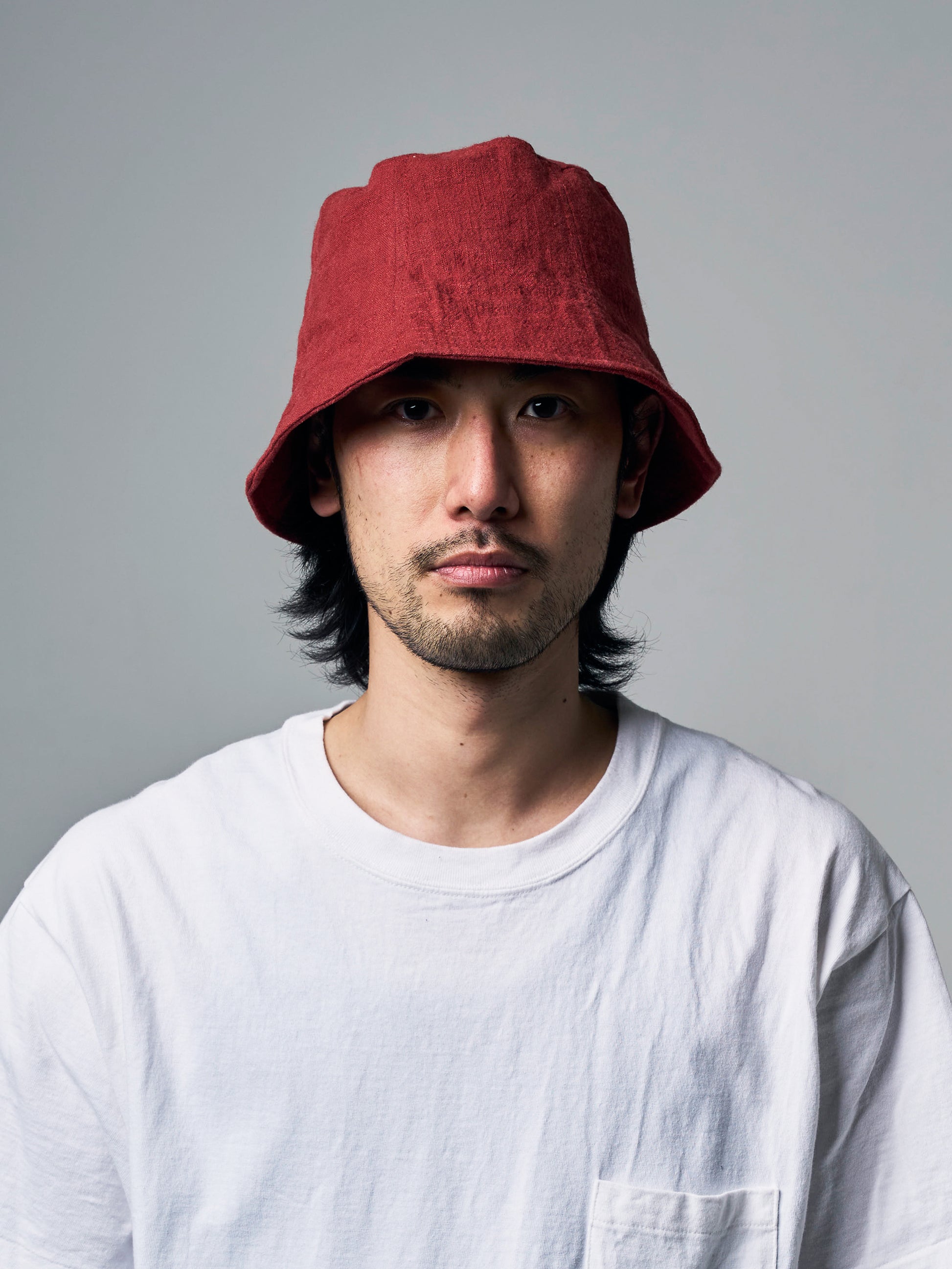 LINEN TULIP BUCKET HAT
