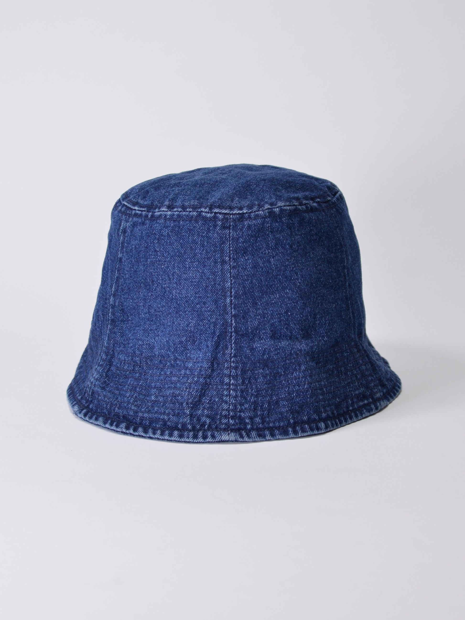 WASHED DENIM TULIP BUCKET HAT