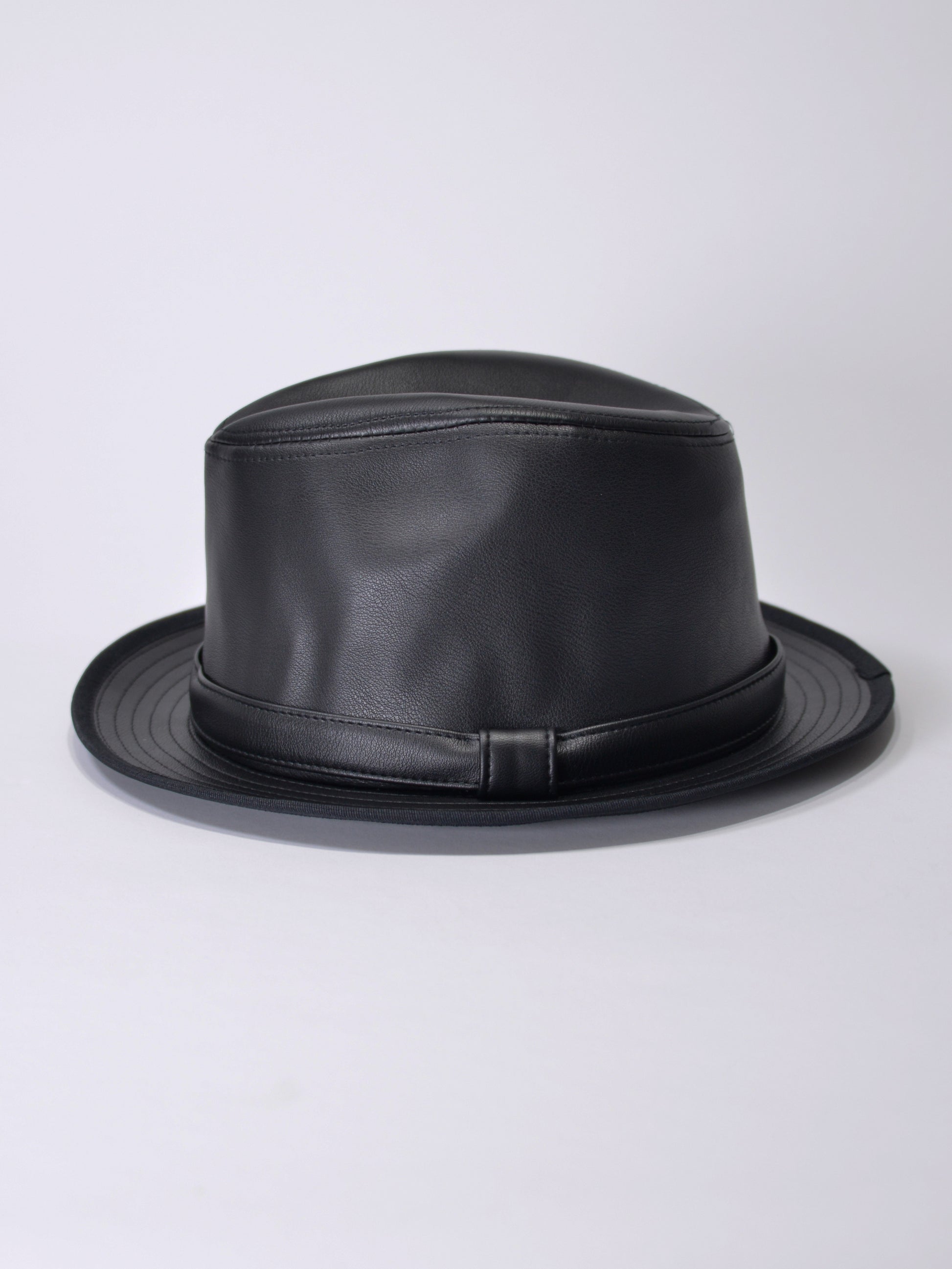 FAKE LEATHER MANNISH HAT