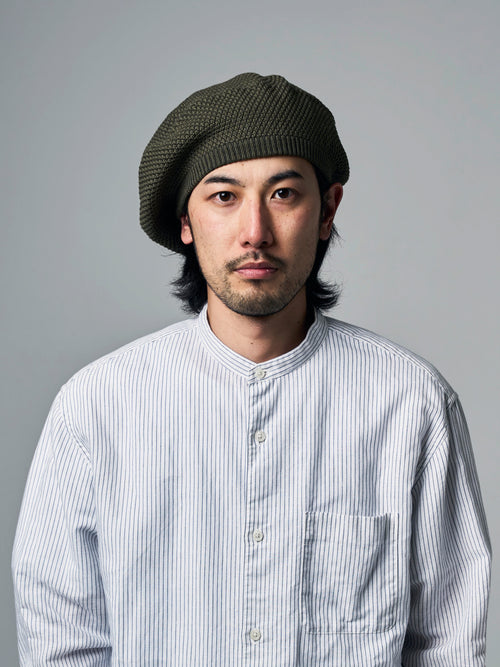 COTTON KNIT BERET
