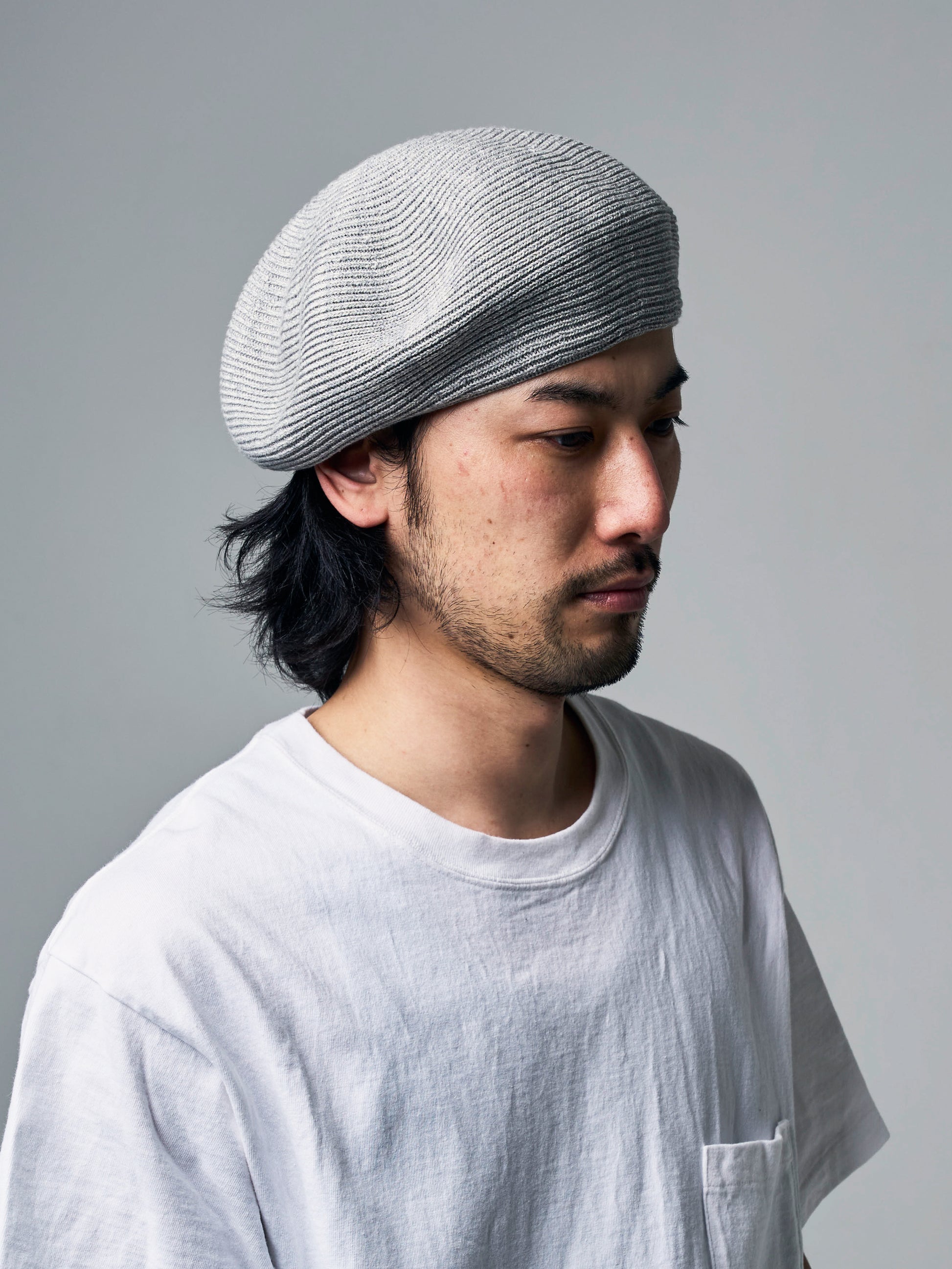 BRADED KNIT BERET